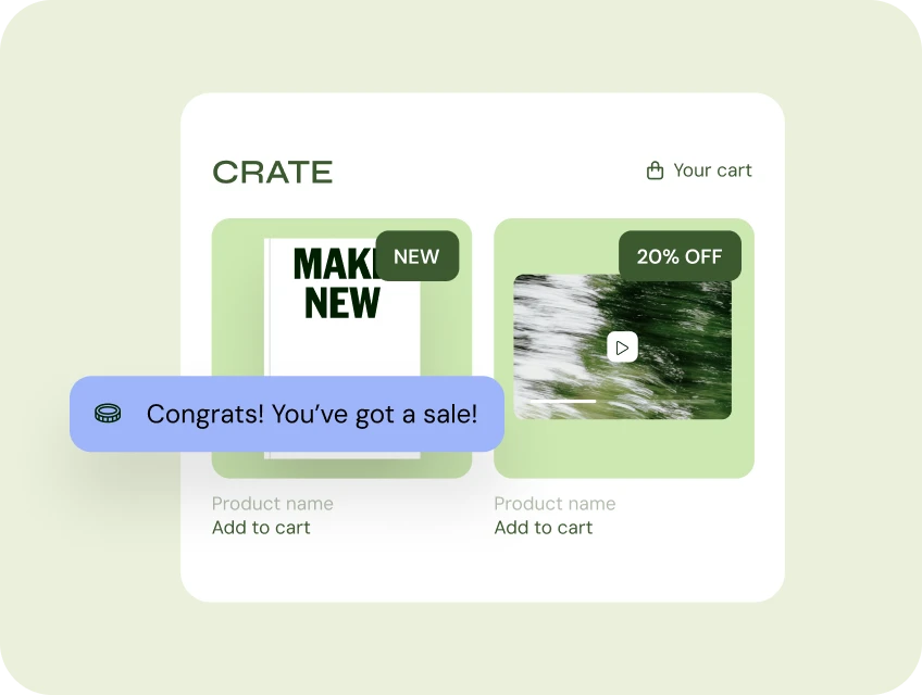Receive an instant payout after a sale